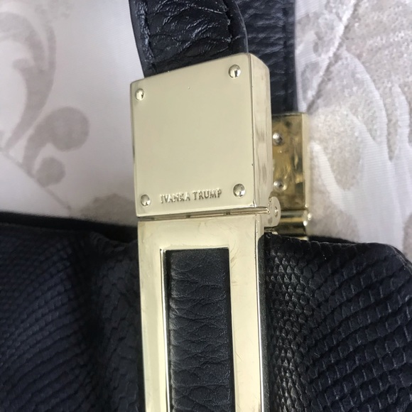 Ivanka Trump Black Leather Purse - Picture 2 of 9